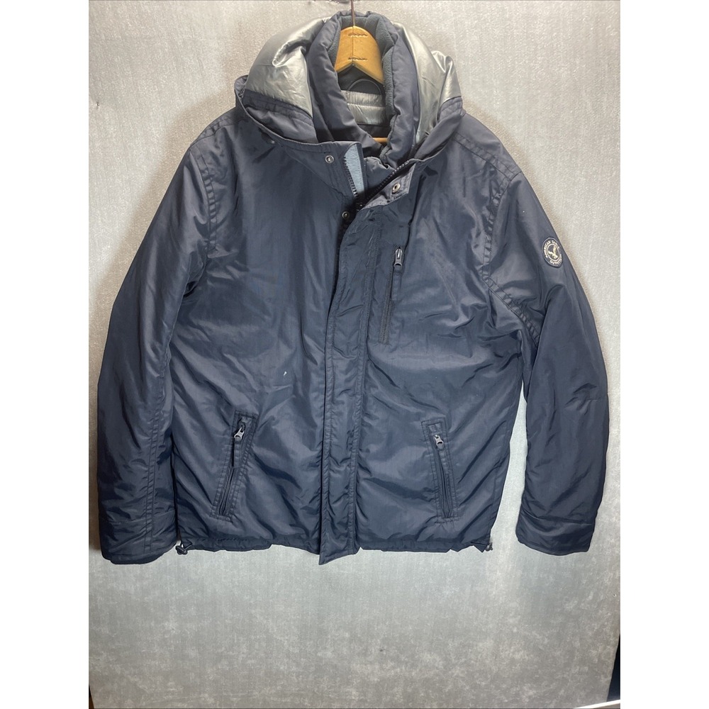 American Eagle Hooded Jacket Size Medium Men Black